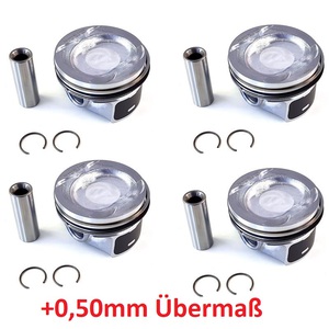 03 C 198 229 C 4 X Kolben Für VW 1.4 TSI 03C107065BF 03C107065CK Cava Cavb Blg Bmy J 962378